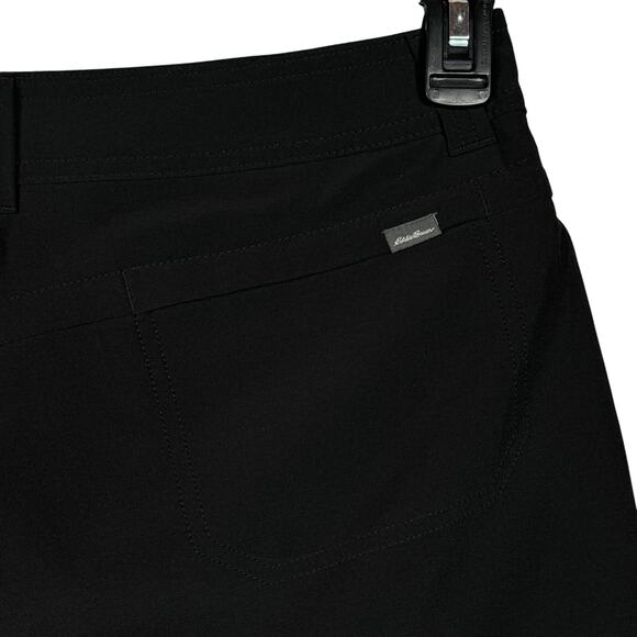 Eddie Bauer SZ 10 Tennis Golf Skort Stretch Quick Dry Zip-Fly Pockets Black - Picture 5 of 8